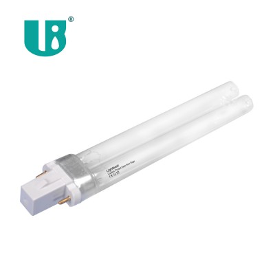 PL-shape 2pin uv lamps G23 Ultraviolet Germicidal light for pond water units